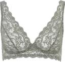 Hanro Womens Antique Green Moments Soft Cup Stretch-lace Bra 36B