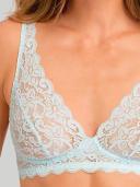 Hanro Womens Cool Blue Moments Soft Cup stretch-lace Bra 32A