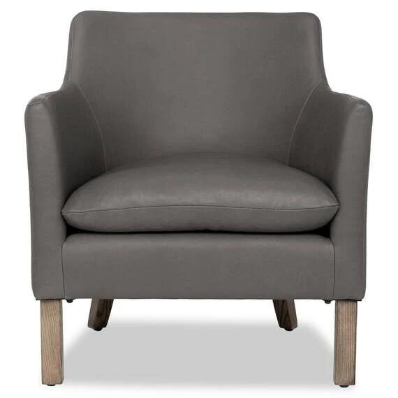 Harbour Leather Occasional Chair Pewter by Freedom