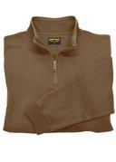 Hard Slog Mens 1/4 Zip Fleece - 4 Colours, Bark / L