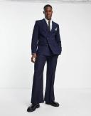 Harry Brown double breasted suit jacket in pinstripe blue - ASOS Outlet