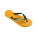Havaianas Brasil Logo Flip Flops Blue Green - 37-38