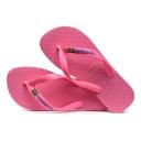 Havaianas Brasil Logo Flip Flops Pink Fuchsia - 25-26