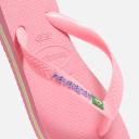 Havaianas Brasil Logo Flip Flops Pink Fuchsia - 29-30