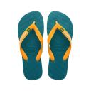 Havaianas Brazil Logo 2022 Flip Flops Blue Yellow - 37-38