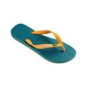 Havaianas Brazil Logo 2022 Flip Flops Blue Yellow - 37-38