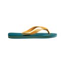 Havaianas Brazil Logo 2022 Flip Flops Blue Yellow - 37-38