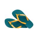 Havaianas Brazil Logo 2022 Flip Flops Blue Yellow - 37-38