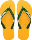Havaianas Brazil Logo 2022 Flip Flops Yellow Green White - 43-44