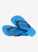 Havaianas Brazil Logo Flip Flops - Blue - 10-11