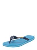 Havaianas Brazil Logo Flip Flops - Blue - 6-7