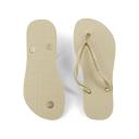 Havaianas Girls' Slim Flip Flops - Sand Grey/Light Golden