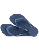 Havaianas Hav. Slim Sparkle LL Indigo Blue PVC/Glitter Womens Flip Flo