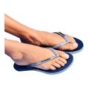Havaianas Hav. Slim Sparkle LL Indigo Blue PVC/Glitter Womens Flip Flo
