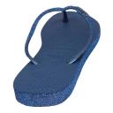 Havaianas Hav. Slim Sparkle LL Indigo Blue PVC/Glitter Womens Flip Flo