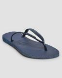 Havaianas Hav. Slim Sparkle LL Indigo Blue PVC/Glitter Womens Flip Flo