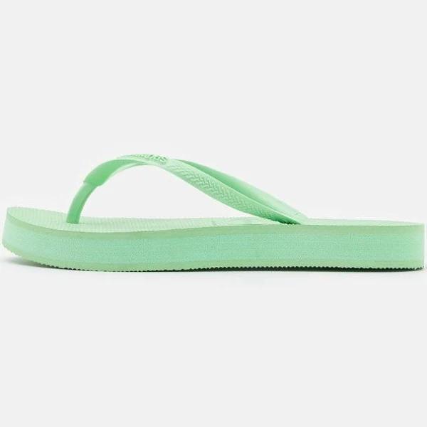 Havaianas Slim Flatform Thongs (Green Hydro, Size 39/40 BR)