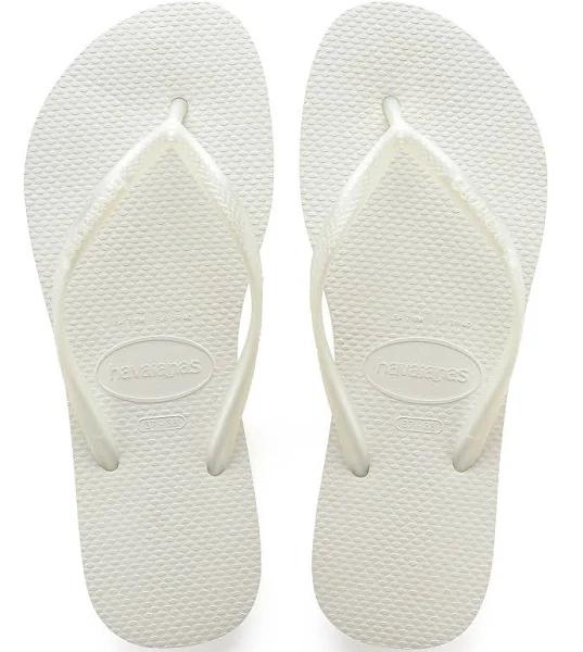 Havaianas Slim Flip Flop | White | Size 11/12 | Shopbop