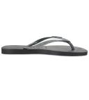 Havaianas Slim Glitter Flip Flop - Black/Dark Metallic Grey 41/42 - Swimoutlet.com