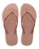 Havaianas Slim Glitter Flip Flop - Black/Dark Metallic Grey 41/42 - Swimoutlet.com
