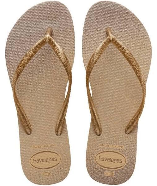 Havaianas - Slim Gloss Womens Thongs - Golden - BR 37/38