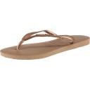 Havaianas Slim Logo Metallic Flip Flops - Rose Gold