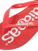 Havaianas Top Logomania Mens Flip Flops - Ruby Red