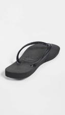 Havaianas Women's Slim Flip Flop Sandal, Black, 9-10