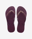Havaianas Women's Slim Sparkle II Flip Flops - Aubergine - UK 5
