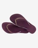 Havaianas Women's Slim Sparkle II Flip Flops - Aubergine - UK 5