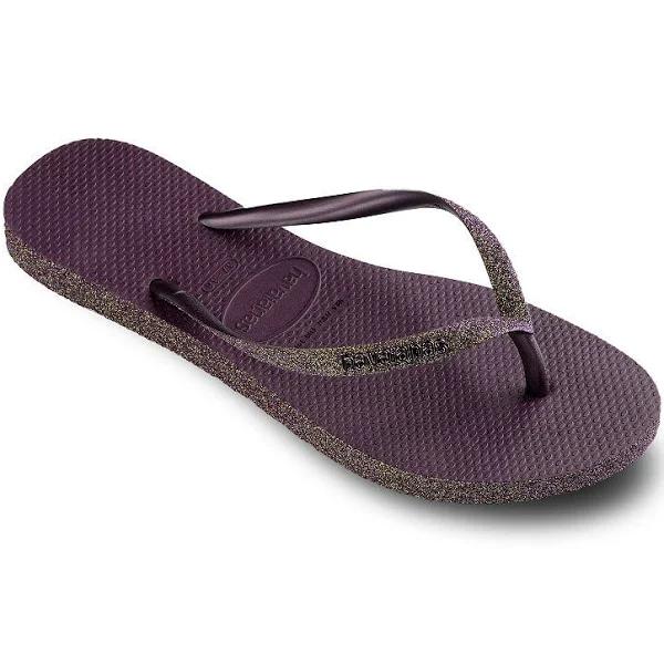 Havaianas Women's Slim Sparkle II Flip Flops - Aubergine - UK 5