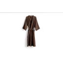 Hay - Waffle Bathrobe - Coffee