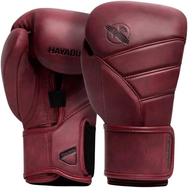 Hayabusa T3 LX Boxing Gloves Crimson Burgundy / 16oz