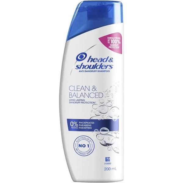 Head & Shoulders Clean and Balanced Anti-Dandruff Shampoo, 200ml