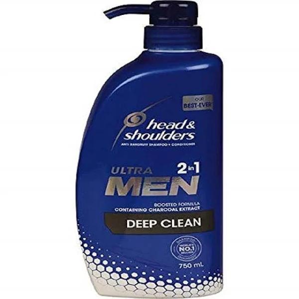 Head & Shoulders Shampoo Men Ultra Deep Cleansing Anti-Dandruff Shampoo, 750 ml
