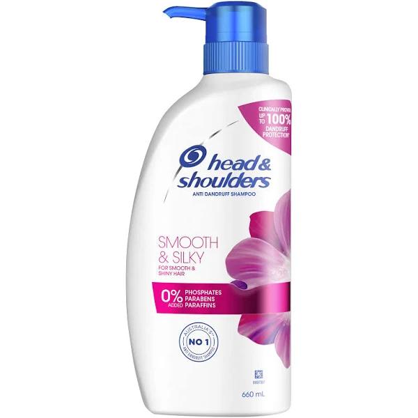 Head & Shoulders Smooth & Silky Anti Dandruff Shampoo For Smooth & Silky Hair, 660ml