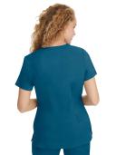 Healing Hands Scrubs Purple Label Jill V-Neck Scrub Top - M - Caribbean Blue
