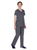 Healing Hands Scrubs Purple Label Jill V-Neck Scrub Top - XL - Pewter