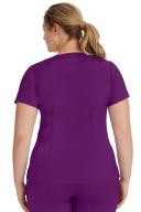 Healing Hands Scrubs Purple Label Stretch Jordan Top - 2x - Eggplant