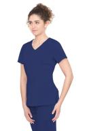 Healing Hands Scrubs Purple Label Stretch Jordan Top - XL - Ceil Blue