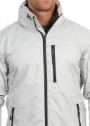 Helly Hansen Crew Hooded Waterproof Jacket Light Grey - M