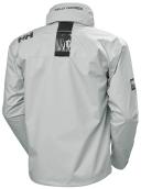 Helly Hansen Mens Crew Hooded Sailing Jacket - 853 Grey Fog | Size S