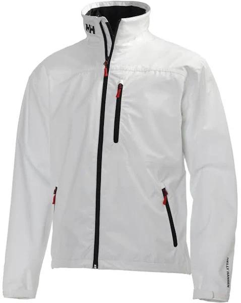 Helly Hansen Mens Crew Sailing Jacket - White | Size XXL