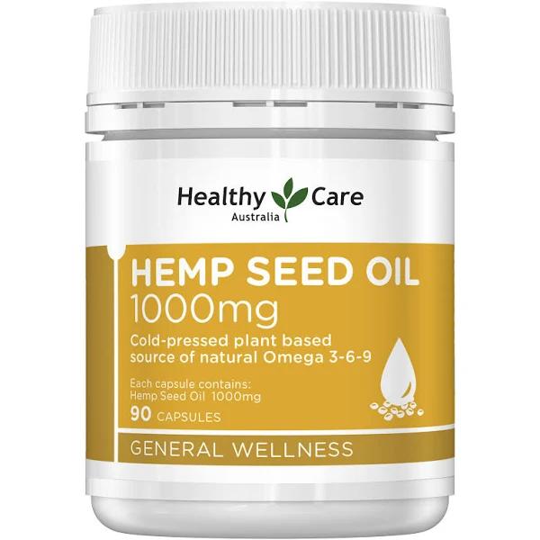 Hemp Seed Oil 1000mg 90 Capsules