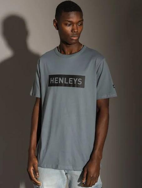 Henleys - Staple T-Shirt in Steel Blue