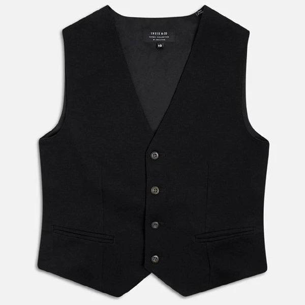 Henlow Tailored Vest - Black, 6 | Indie Kids by Industrie | Boys Clothing, Babies to Teens