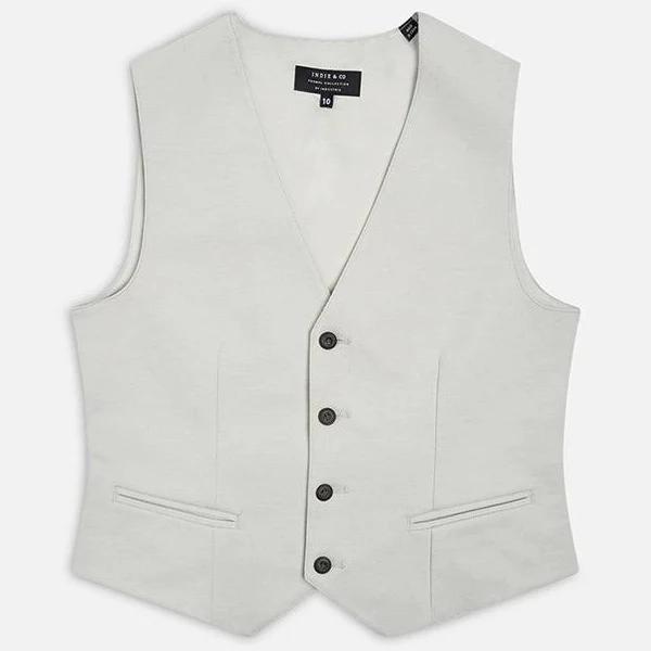 Henlow Tailored Vest - Stone, 7 | Indie Kids by Industrie | Boys Clothing, Babies to Teens