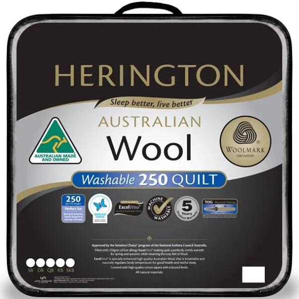 Herington Premium Washable Wool Quilt Double