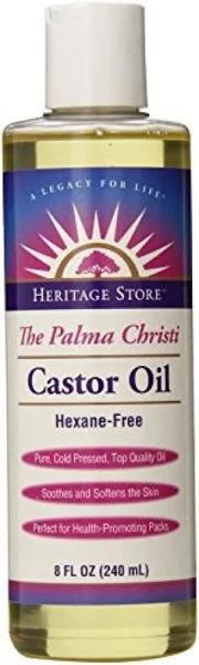Heritage Store Castor Oil, Cold Pressed | 8 oz