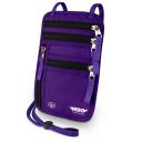 Hero Neck Wallet – RFID Blocking Passport Holder – Easy to Conceal Travel Pouch, Purple